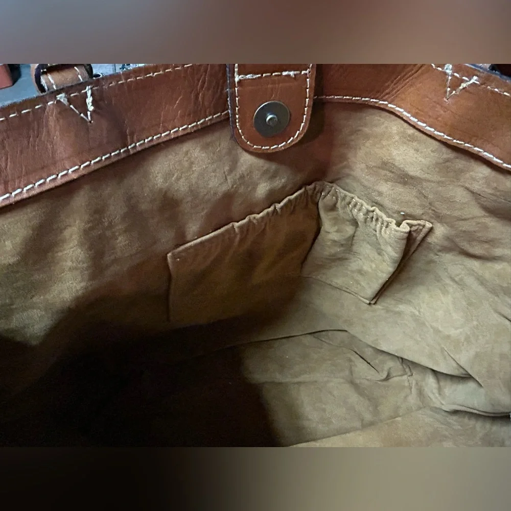 Patricia Nash Napoli Map Leather Tote